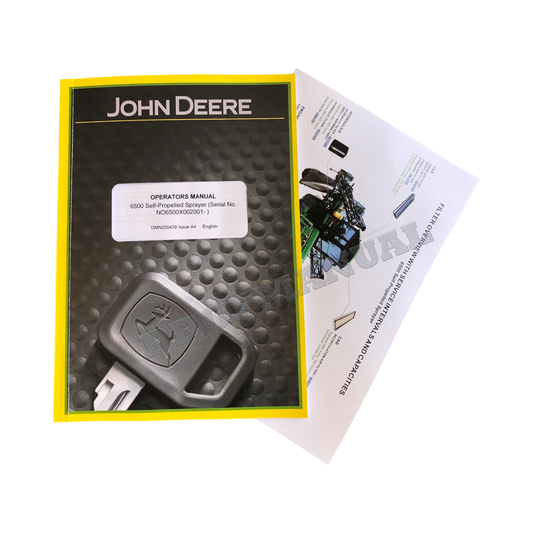 JOHN DEERE 6500 SPRAYER OPERATORS MANUAL + !BONUS! OMN200439