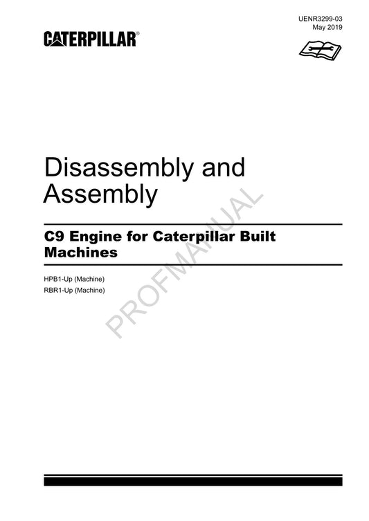 Caterpillar C9 Engine Disassembly Assembly Service Manual