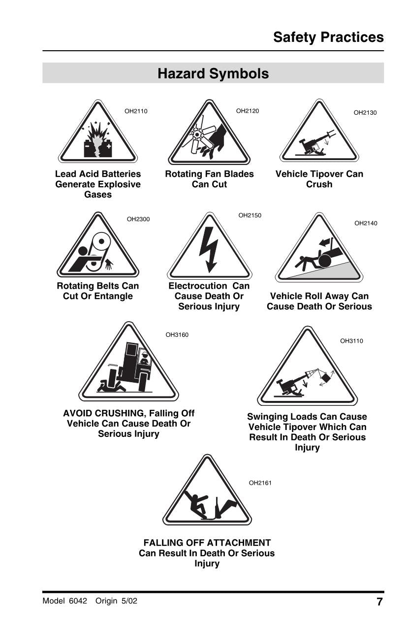 SKYTRAK 6042 Telehandler Maintenance Operation Operators Manual 8990465