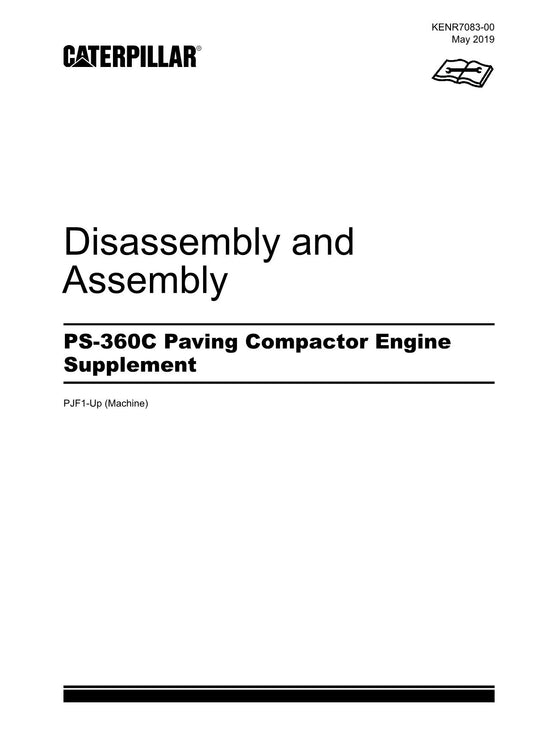 Caterpillar Cat PS-360C Compactor Engine Suppl Disassem Assem Service Manual