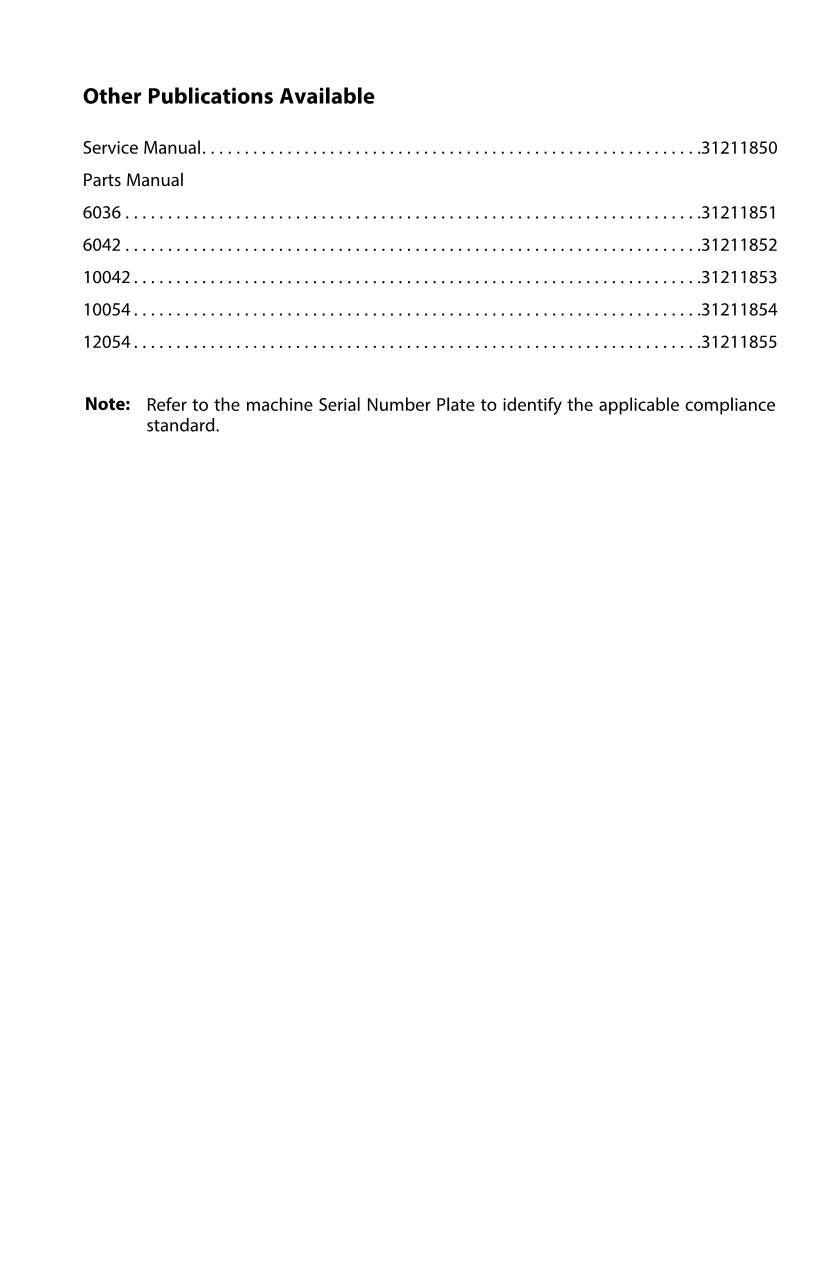 SKYTRAK 10042 10054 12054 6036 6042 8042 Telehandler Operators Manual 31211849