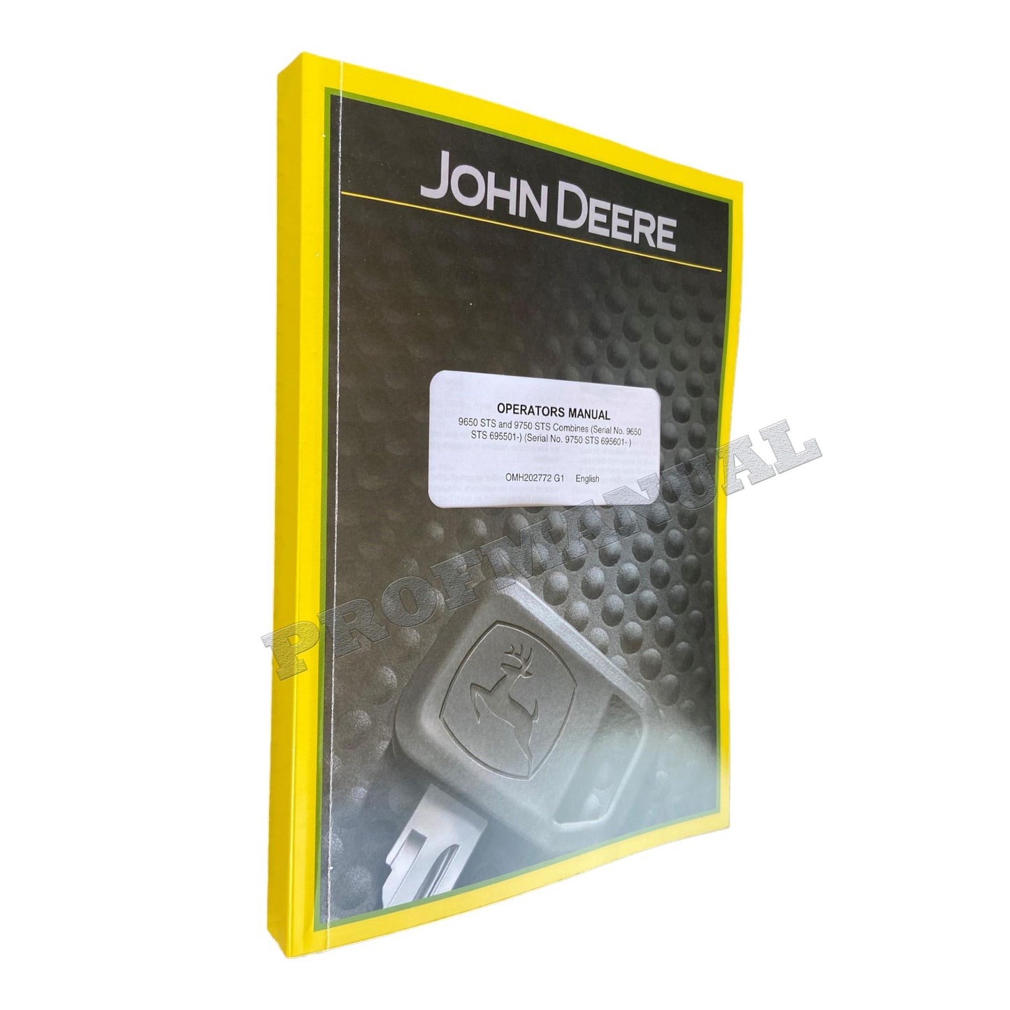 JOHN DEERE 9650 9750 STS MÄHDRESCHER-BEDIENUNGSANLEITUNG + !BONUS! 