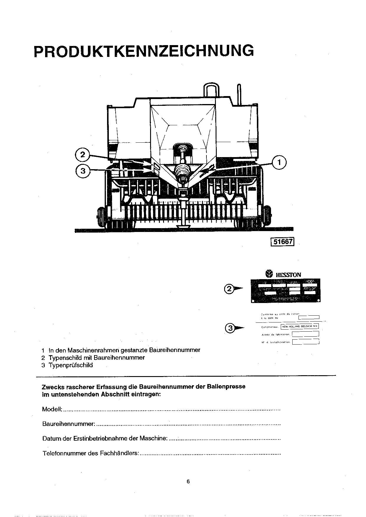 New Holland Hesston 4820 Grosballenpresse Manuel d'instructions