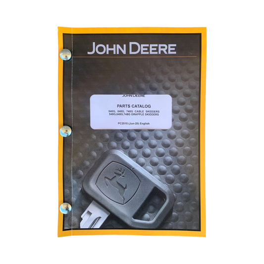 MANUEL DU CATALOGUE DES PIÈCES DE DÉBUSQUEUSE JOHN DEERE 540G 640G 740G 548G 648G 748G