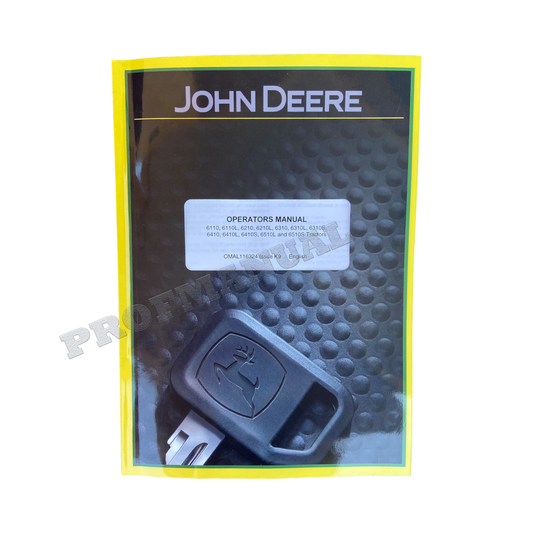 JOHN DEERE 6110 6210 6310 6410 6110L 6310S TRAKTOR-BETRIEBSHANDBUCH