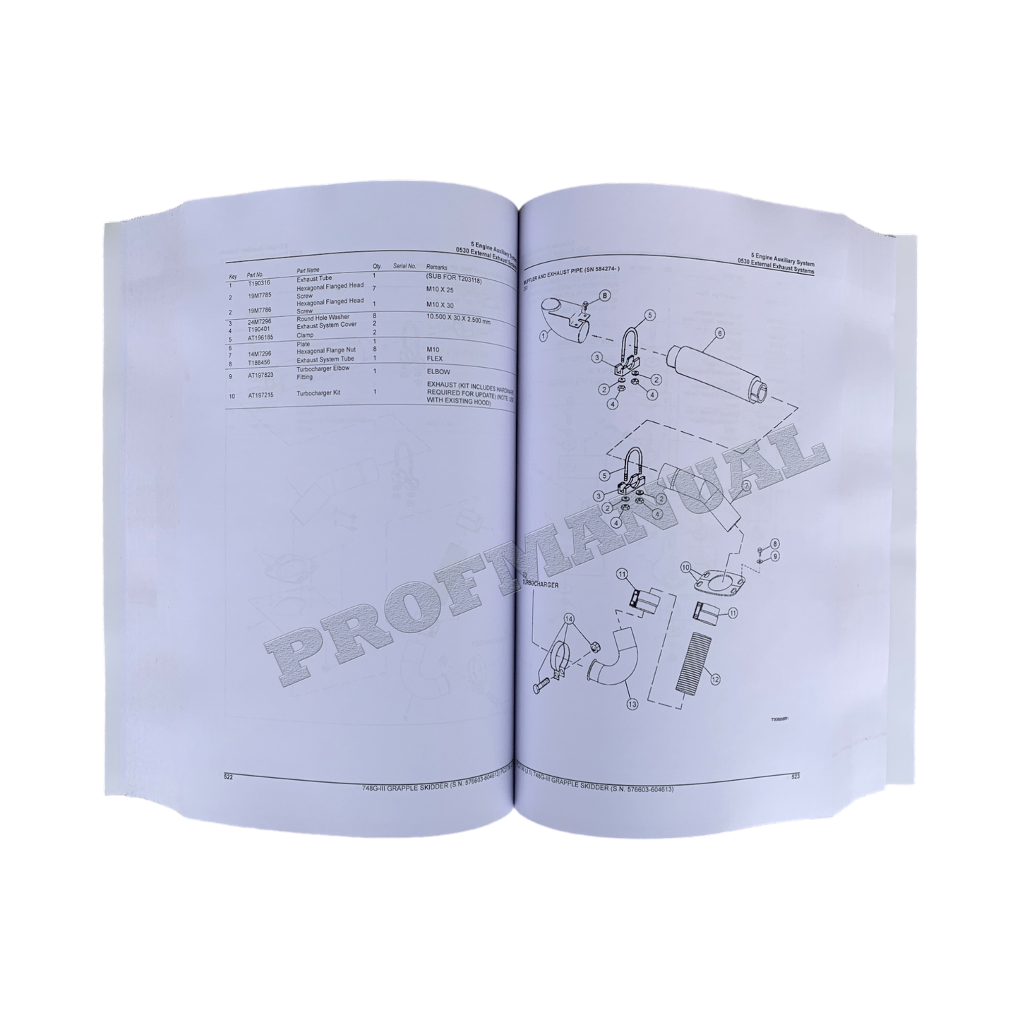 JOHN DEERE 748GIII SKIDDER-ERSATZTEILKATALOGHANDBUCH