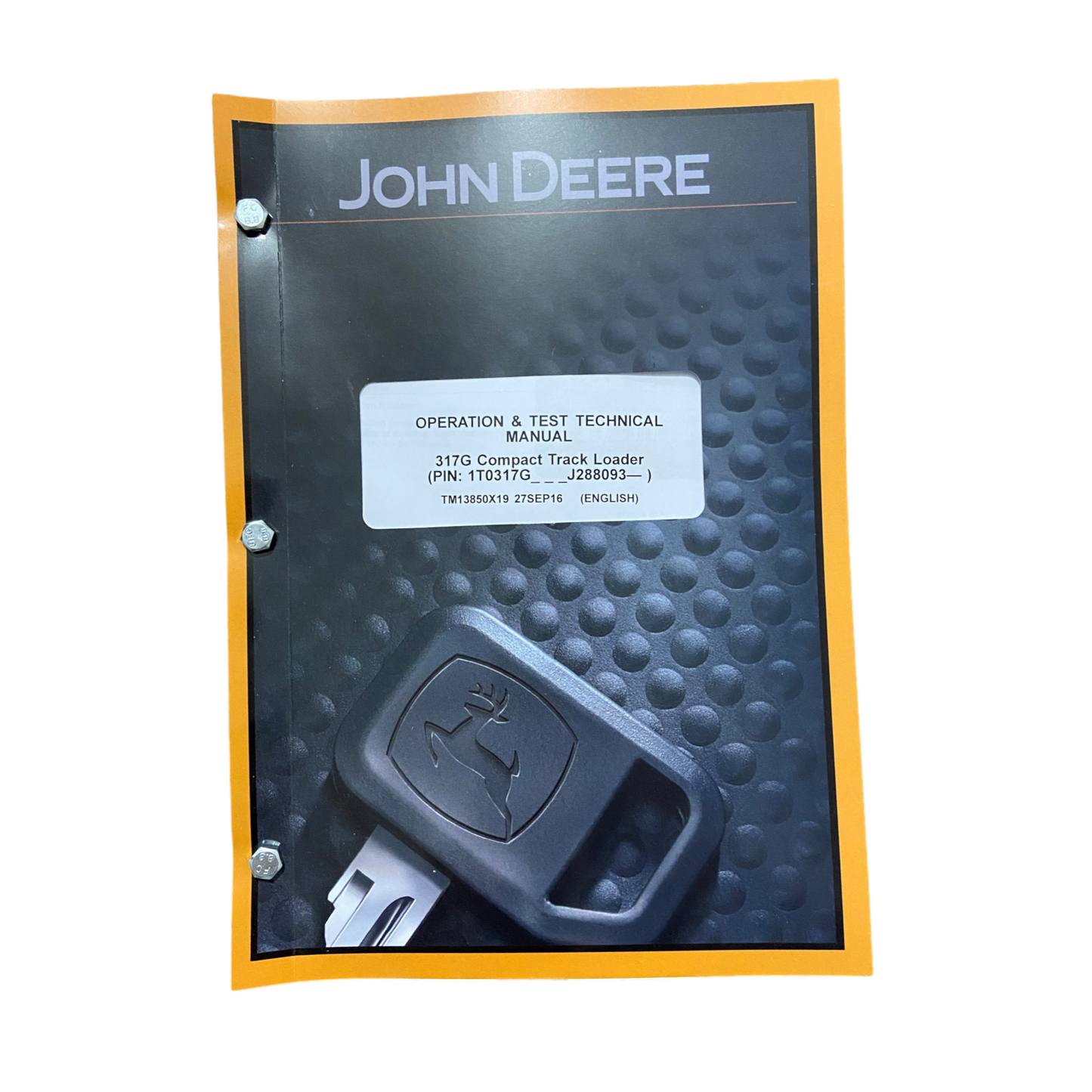 JOHN DEERE 317G SKID STEER OPERATION TEST SERVICE MANUAL + !BONUS!