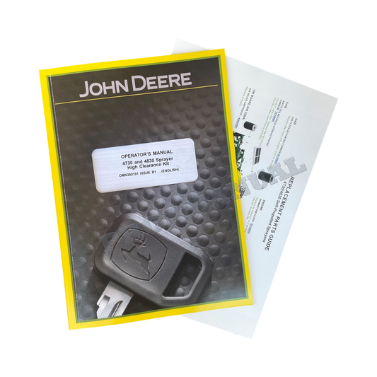 JOHN DEERE 4830 4730 HIGH Clearance Kit Sprühgerät Bedienungsanleitung Bonus