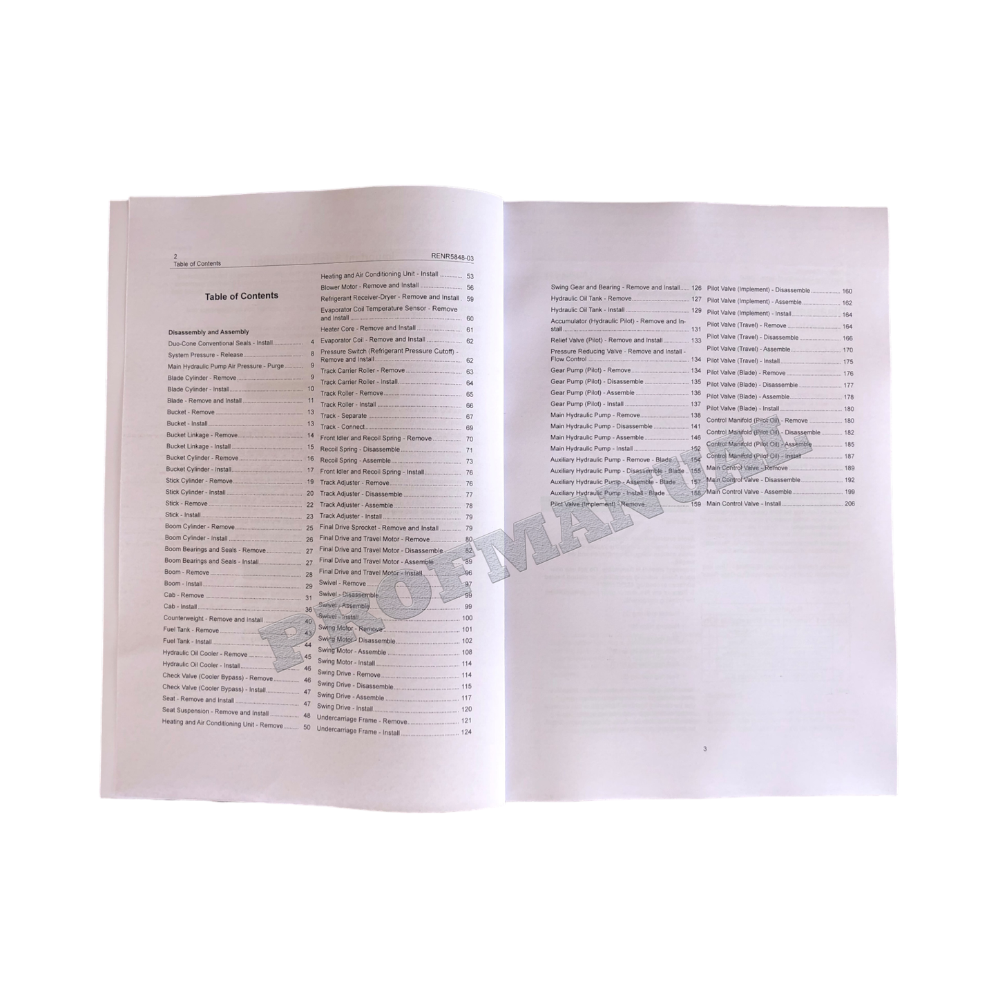 Caterpillar 308C Excavator Service Manual Disassem Assem