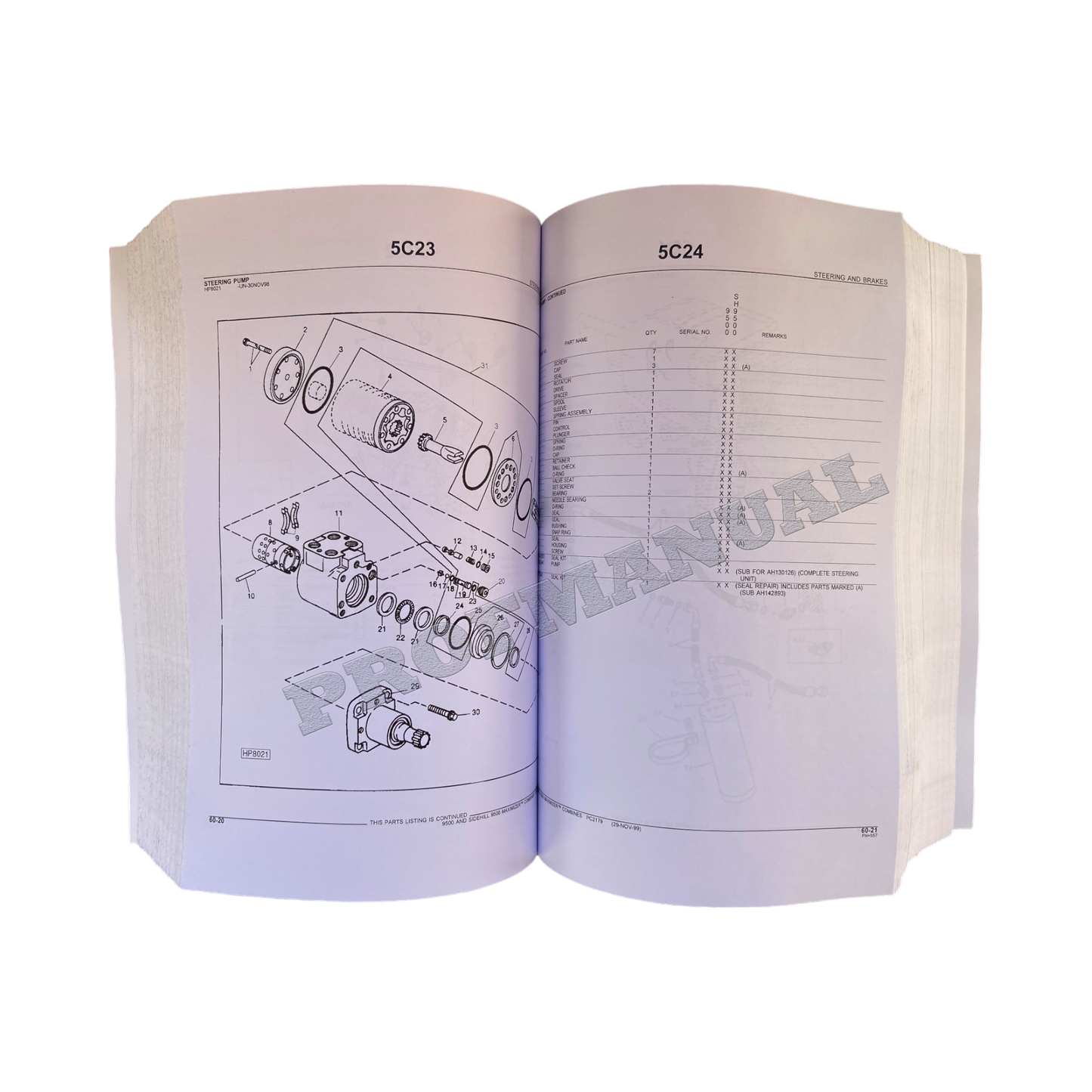 JOHN DEERE 9500  9500 MAXIMIZER COMBINE PARTS CATALOG MANUAL + !BONUS!