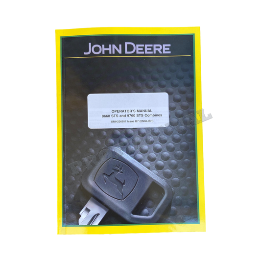 JOHN DEERE 9660 9760 STS MÄHDRESCHER-BETRIEBSHANDBUCH #3 