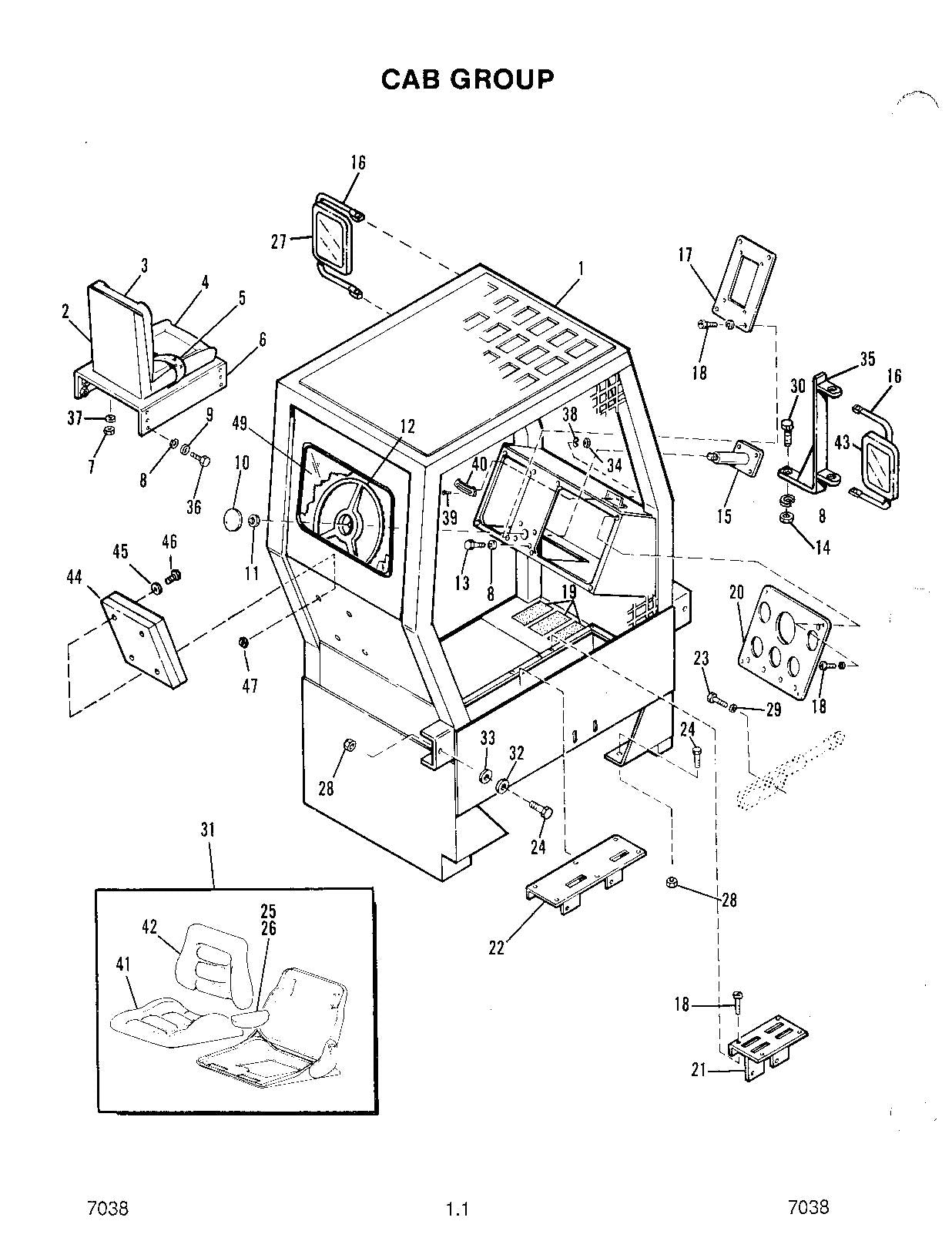 SKYTRAK 7038 Telehandler Parts Catalog Manual