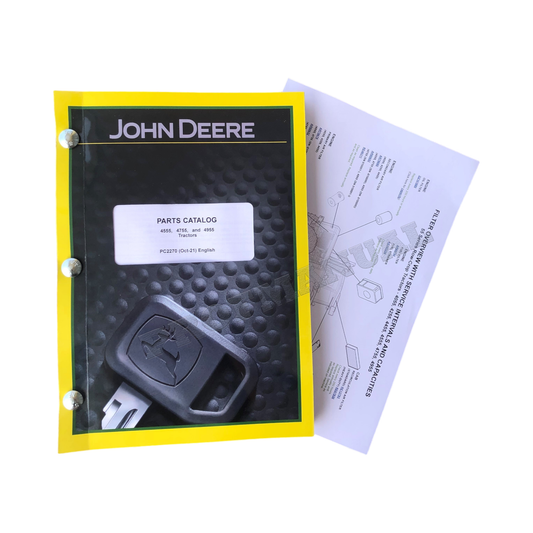 CATALOGUE DE PIÈCES DÉTACHÉES POUR TRACTEUR JOHN DEERE 4555 4755 4955 + !BONUS!