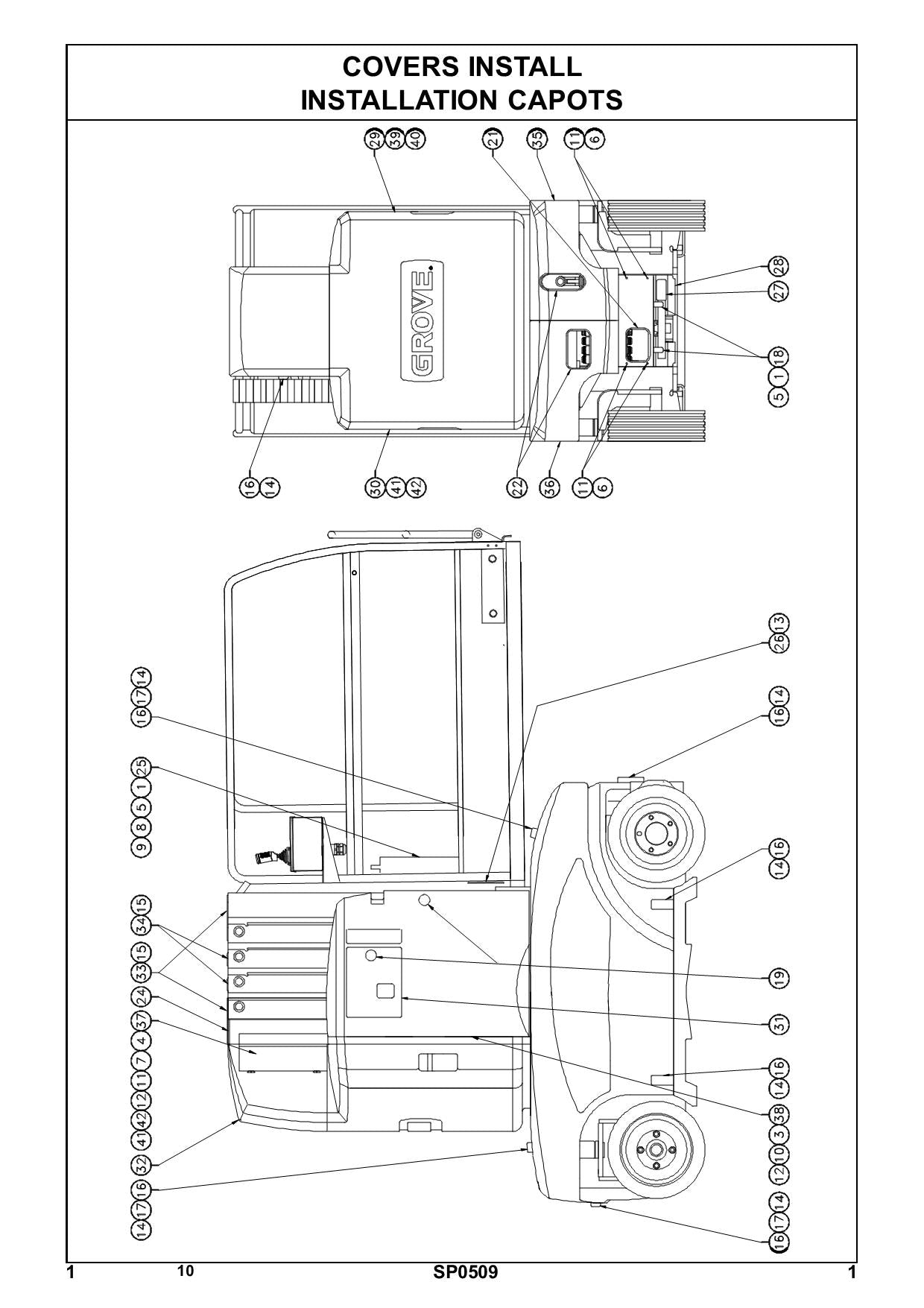 TOUCAN 910 Vertical Lift Parts Catalog Manual Multi language