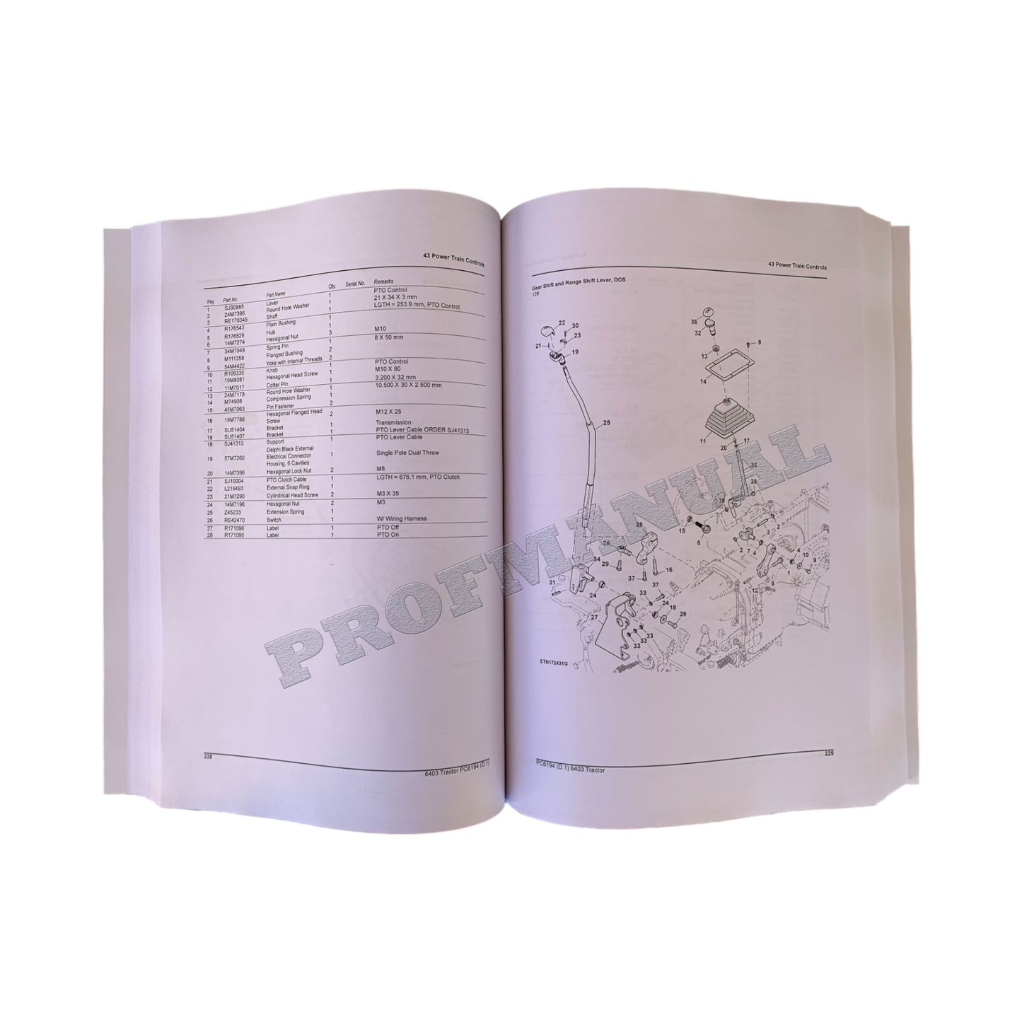 JOHN DEERE 6403 TRAKTOR ERSATZTEILKATALOGHANDBUCH #2