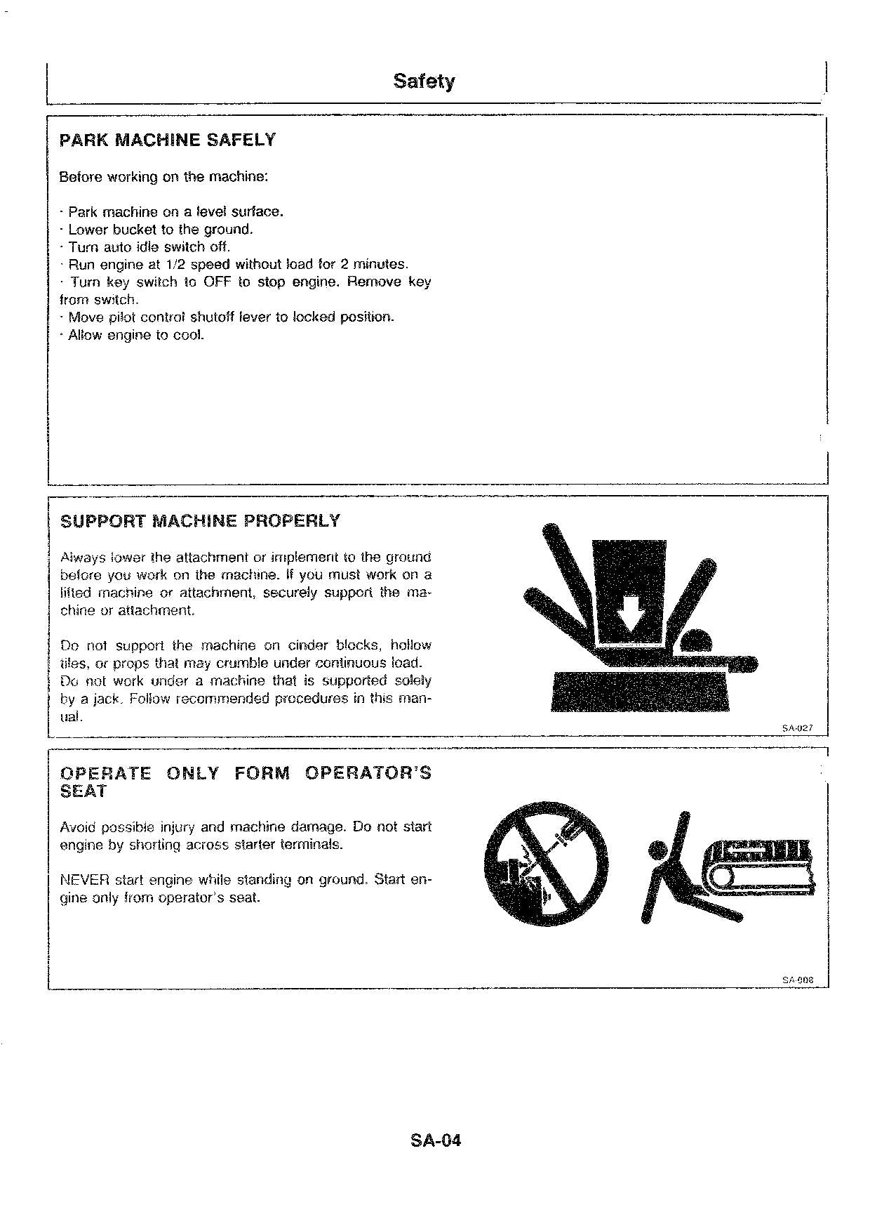 Hitachi EX8 EX12 EX15 Excavator Operational Test Troubleshooting Service manual