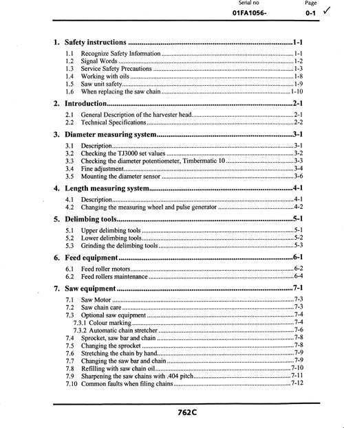 JOHN DEERE 762C ERNTEKOPF SERVICE-REPARATURHANDBUCH SN 01FA1056-