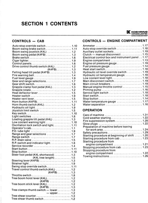 JOHN DEERE K4L K4FB TRACKED FELLER BUNCHER SERVICE REPAIR MANUAL