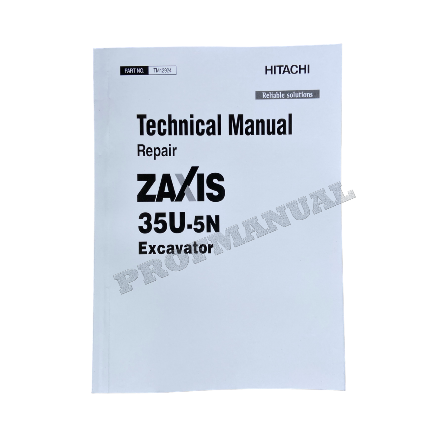 HITACHI ZAXIS 35U-5N EXCAVATOR REPAIR SERVICE MANUAL