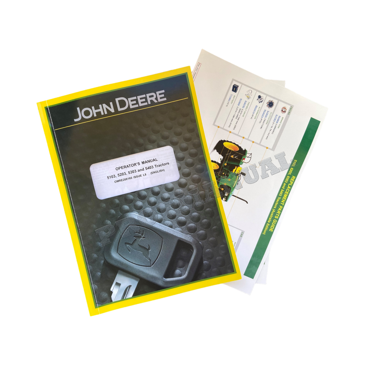 JOHN DEERE 5203 5303 5403 5103 TRAKTOR-BENUTZERHANDBUCH + !BONUS!