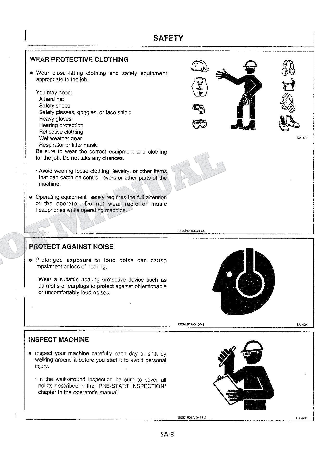 HITACHI Working Range Base Roll Angle Monitor EX-5 Excavator Service manual