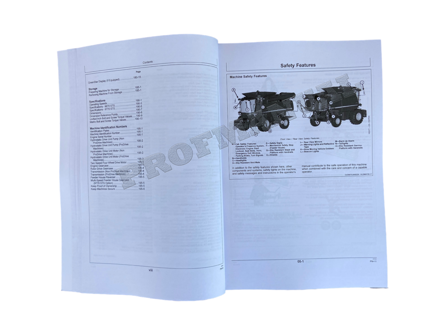 JOHN DEERE 9660 9760 STS COMBINE OPERATORS MANUAL + !BONUS!