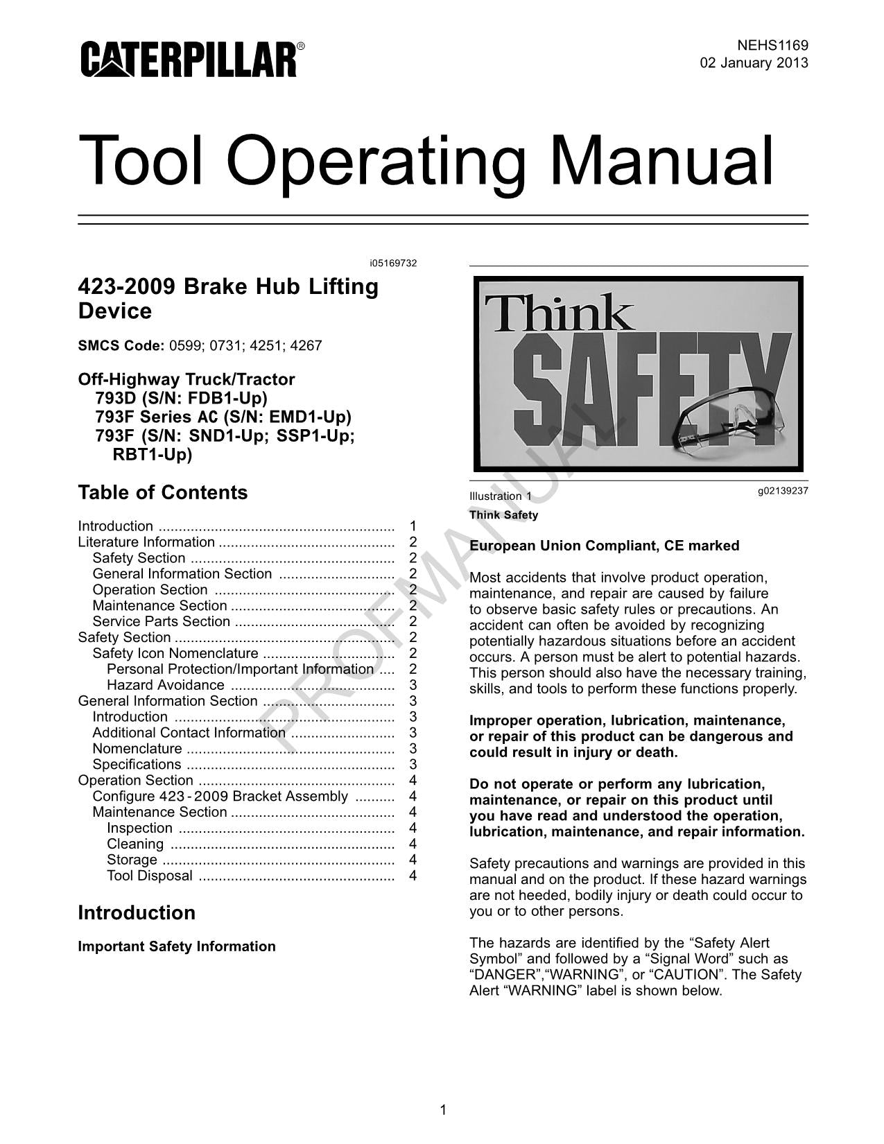 Caterpillar 793D 793F Series AC Off Highway Truck Operators Maintenance Manual