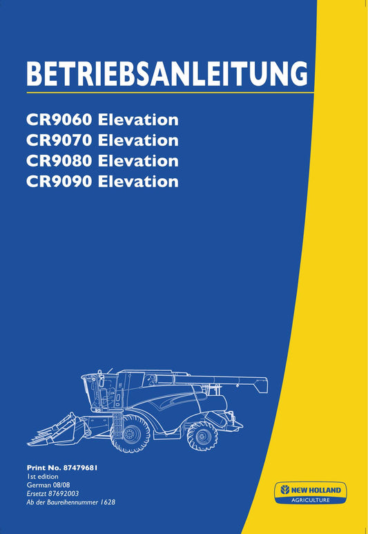 New Holland CR9060 CR9070 CR9080 CR9090 Manuel d'utilisation