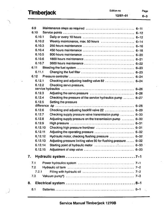 JOHN DEERE 1270B WHEELED HARVESTER SERVICE REPAIR MANUAL s-n 12701725 -