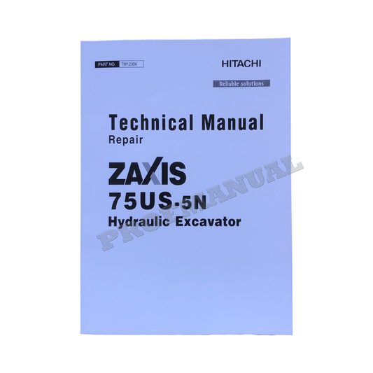 HITACHI ZAXIS 75US-5N BAGGER REPARATUR-SERVICEHANDBUCH