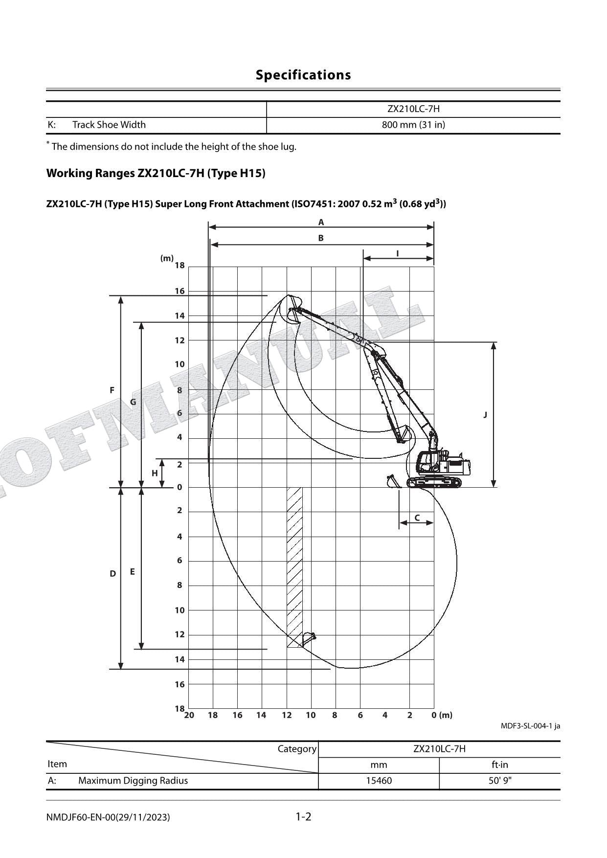 HITACHI ZX210LC-7H ZX250LC-7H ZX350LC-7H Excavator Service Manual