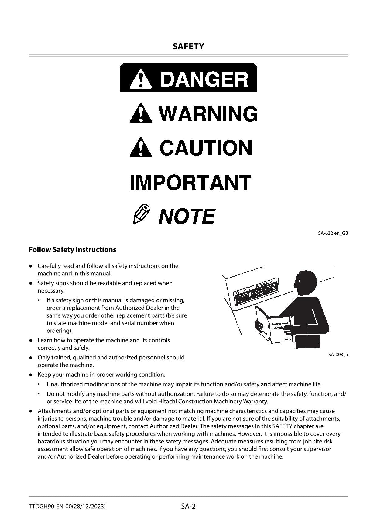 Hitachi ZX350-7G Excavator Troubleshooting Service Manual with Schemes