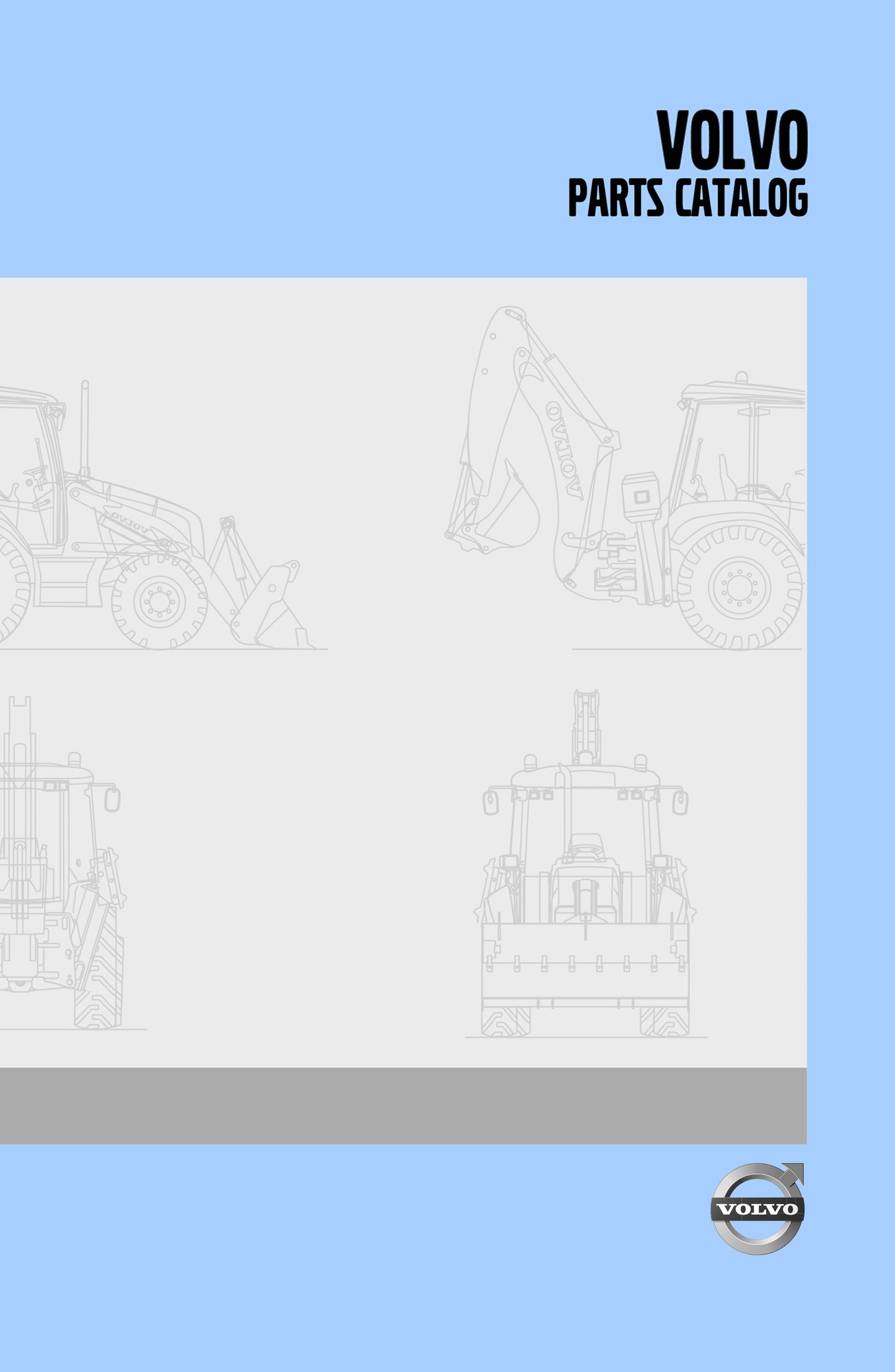 VOLVO BL61 WHEELED EXCAVATOR-LOADER Parts Catalog Hard Copy Manual