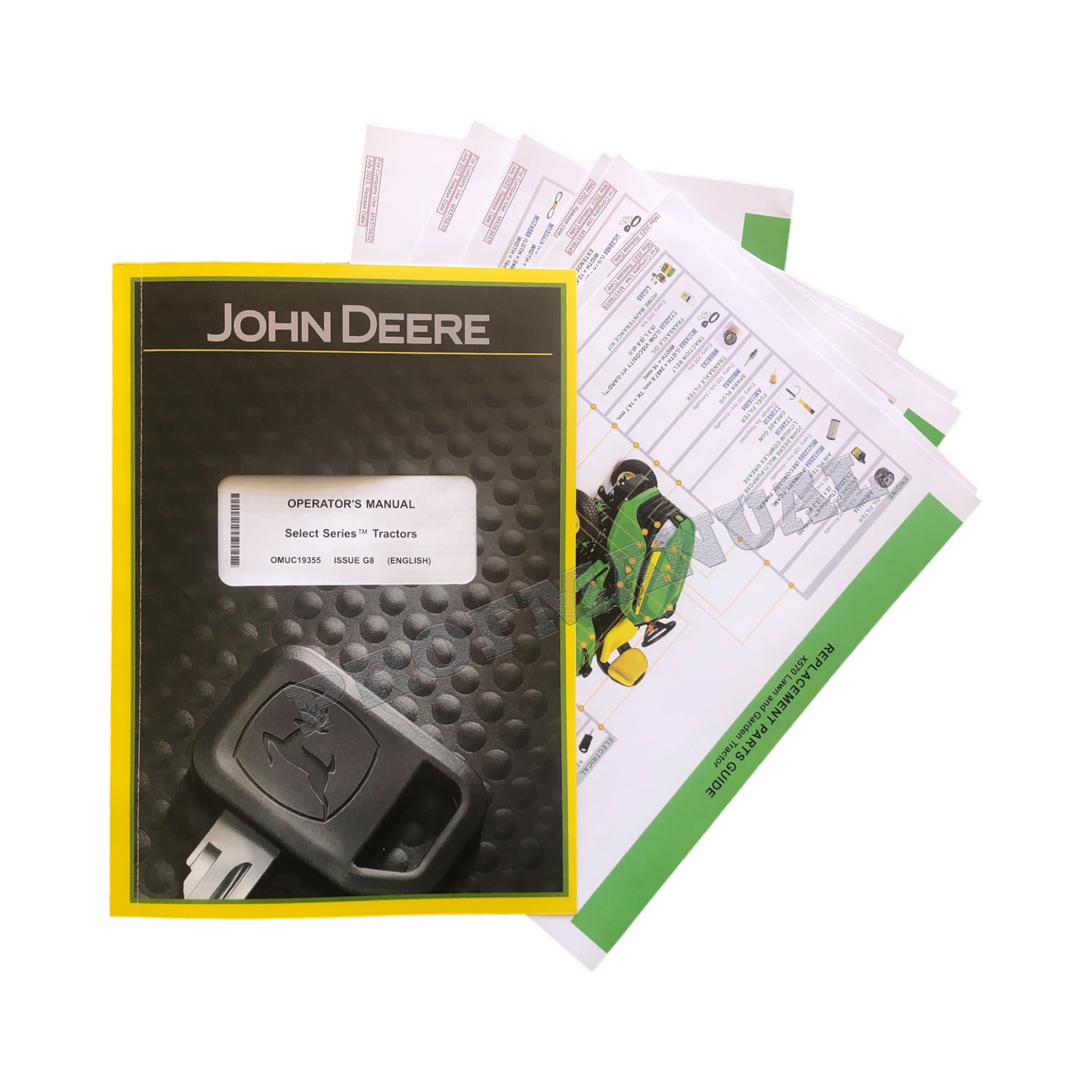 JOHN DEERE X570 X580 X584 X590 TRAKTOR-BENUTZERHANDBUCH + BONUS!