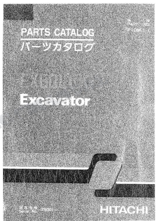 HITACHI EX60LCK-3 Excavator Parts Catalog Manual SN 25001-