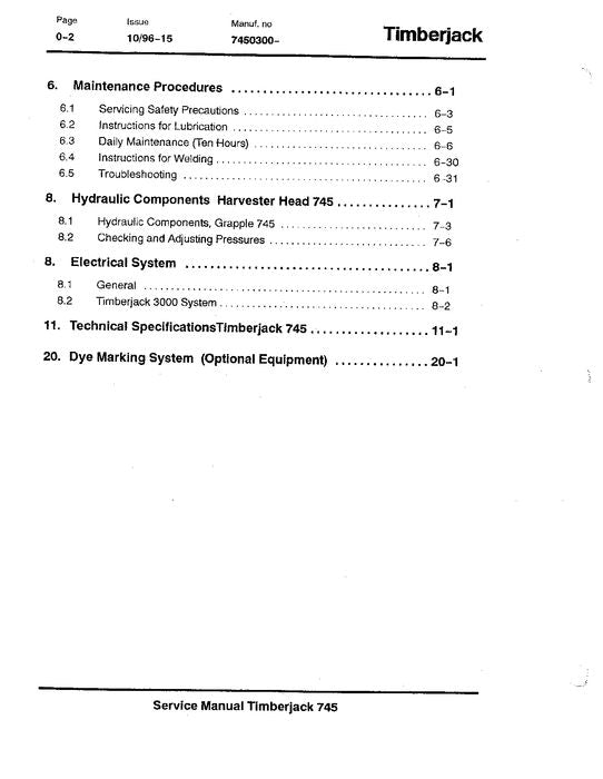 JOHN DEERE 745 HARVESTING HEAD SERVICE REPAIR MANUAL F049529