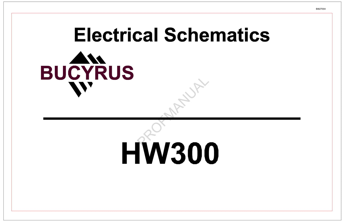 Caterpillar HW300 Highwall Miner Parts Catalog Manual HWM00182