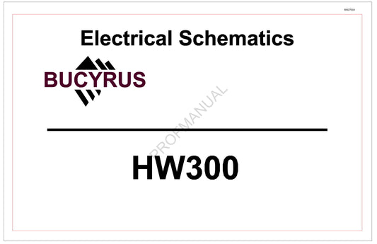 Catalogue de pièces détachées pour mineur à parois hautes Caterpillar HW300 HWM00182