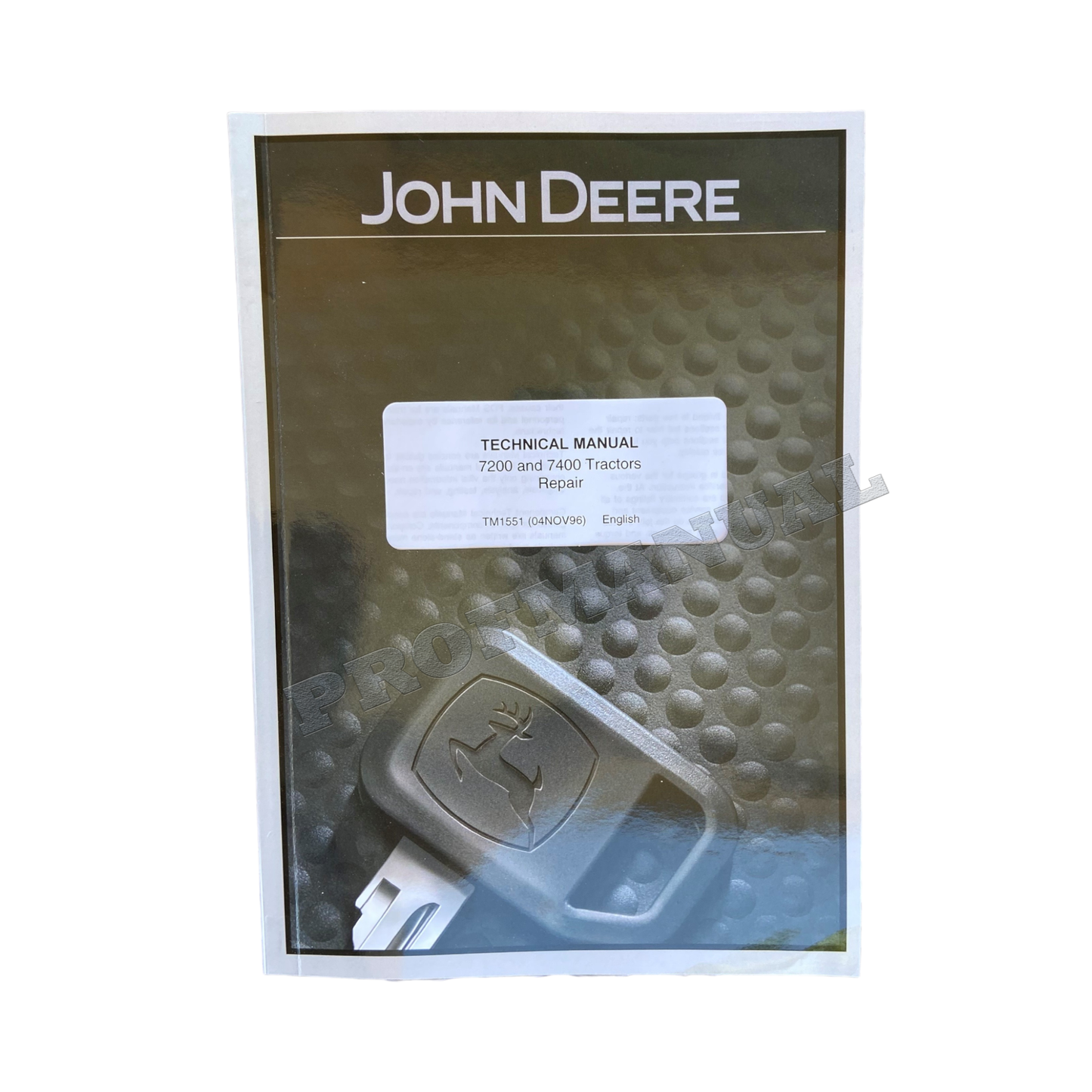 JOHN DEERE 7200 7400 TRACTOR SERVICE MANUAL + !BONUS!