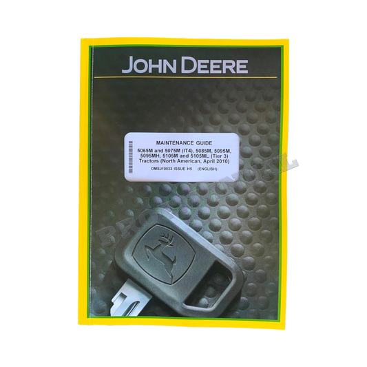 MANUEL D'ENTRETIEN DU TRACTEUR JOHN DEERE 5065M 5075M 5085M 5095M