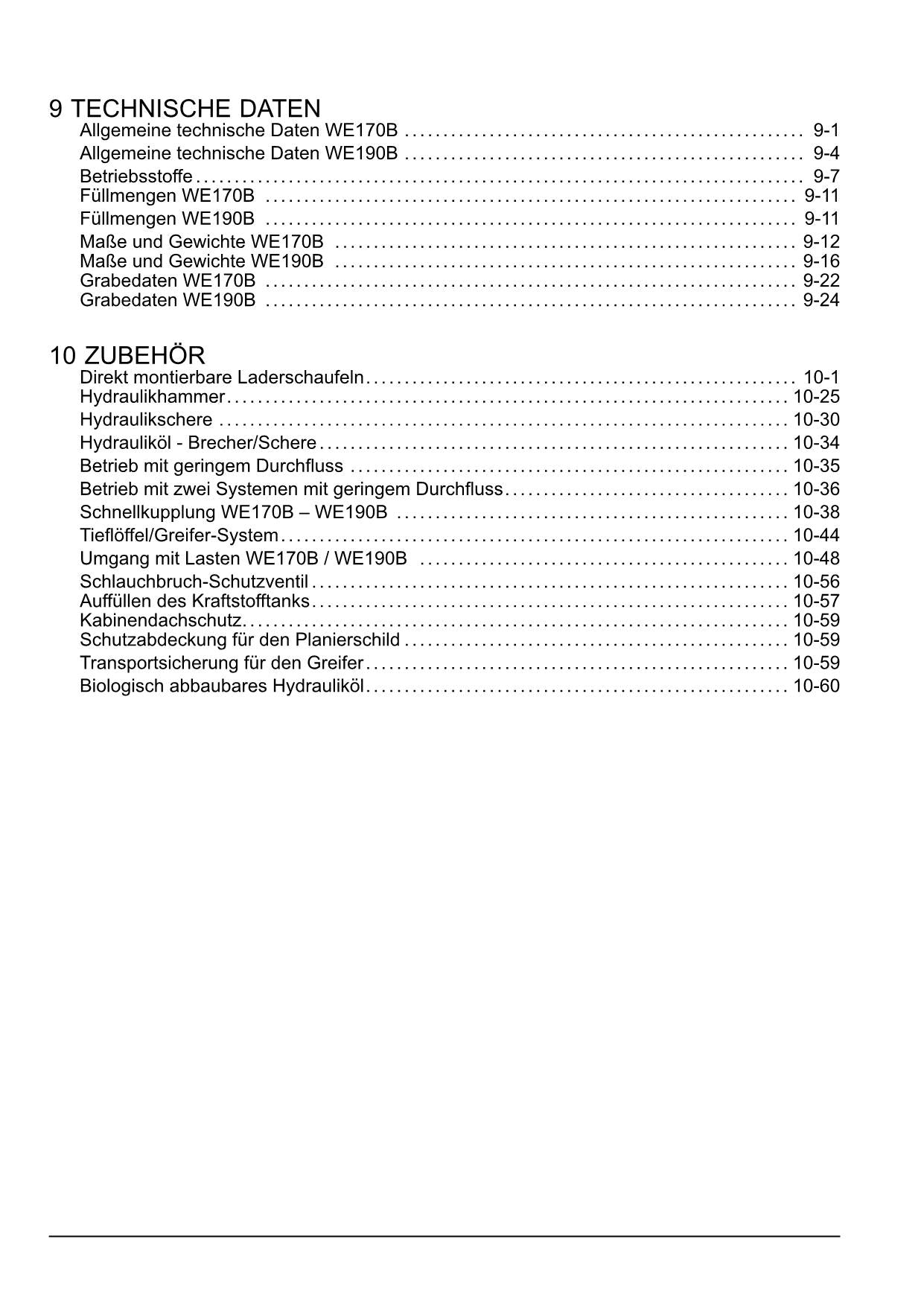 New Holland WE170B WE190B Bagger Manuel d'instructions