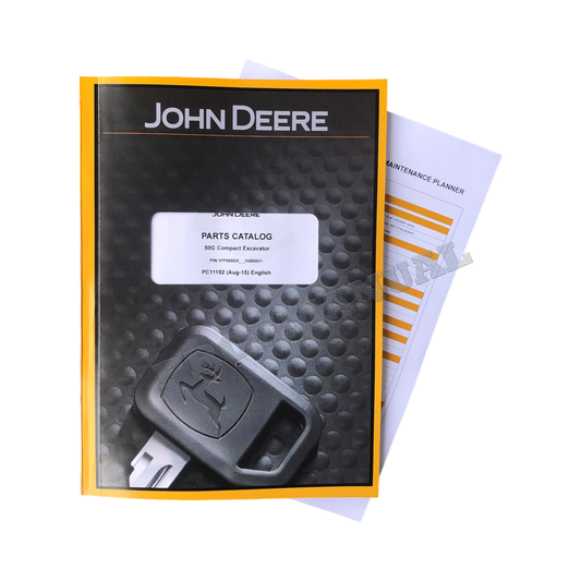 JOHN DEERE 50G PC7 BAGGER-ERSATZTEILKATALOG-HANDBUCH 1FF050GX_ _H280001- + BONUS!