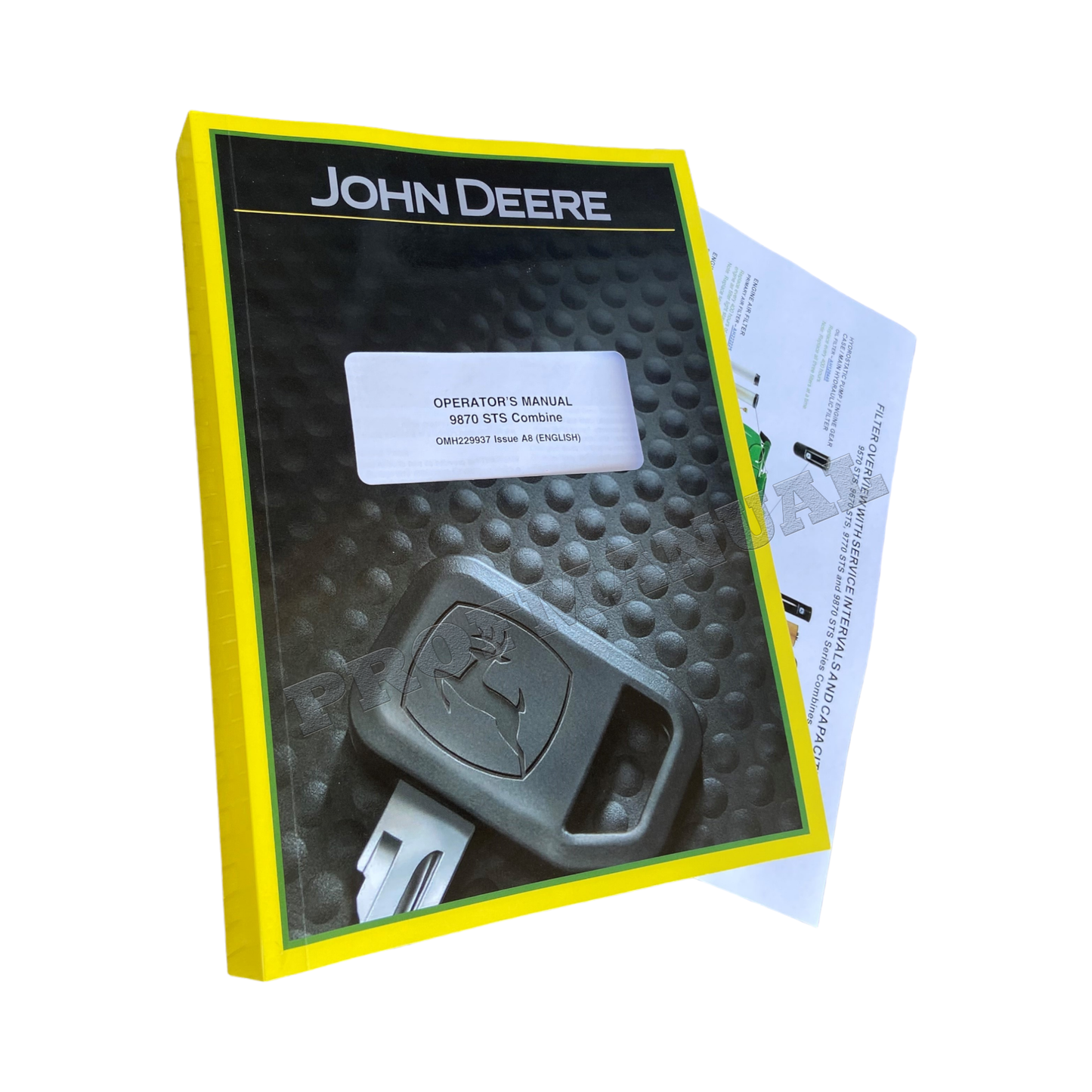 JOHN DEERE 9870 STS COMBINE OPERATORS MANUAL + !BONUS!