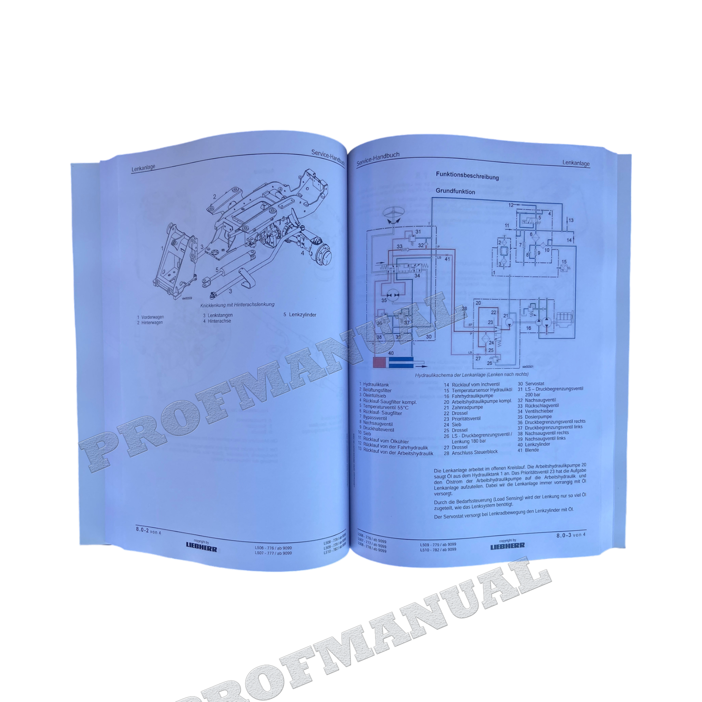 Liebherr L506 L507 L508 L509 L510 Radlader Reparaturhandbuch Werkstatthandbuch