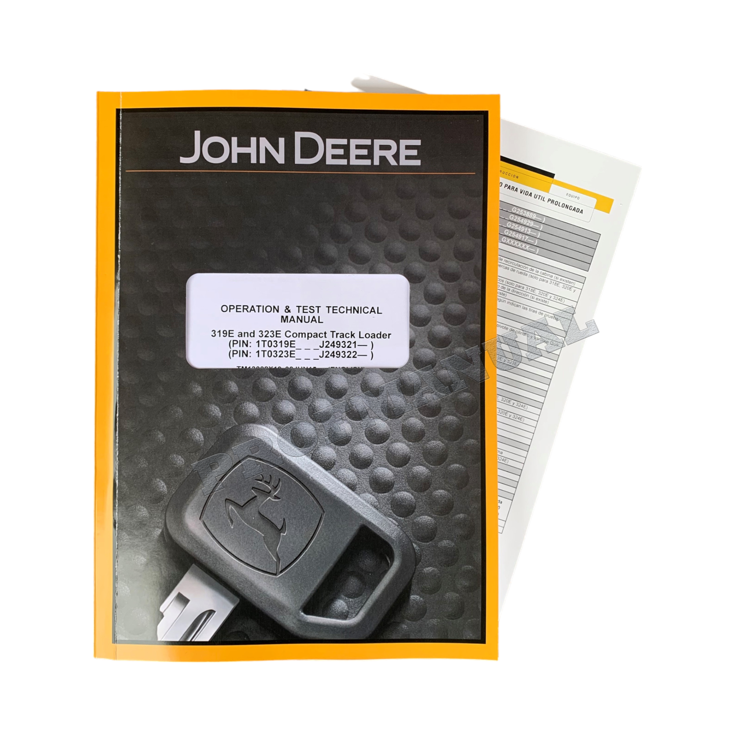 JOHN DEERE 319E 323E COMPACT TRACK LOADER TEST SERVICE MANUAL + !BONUS!