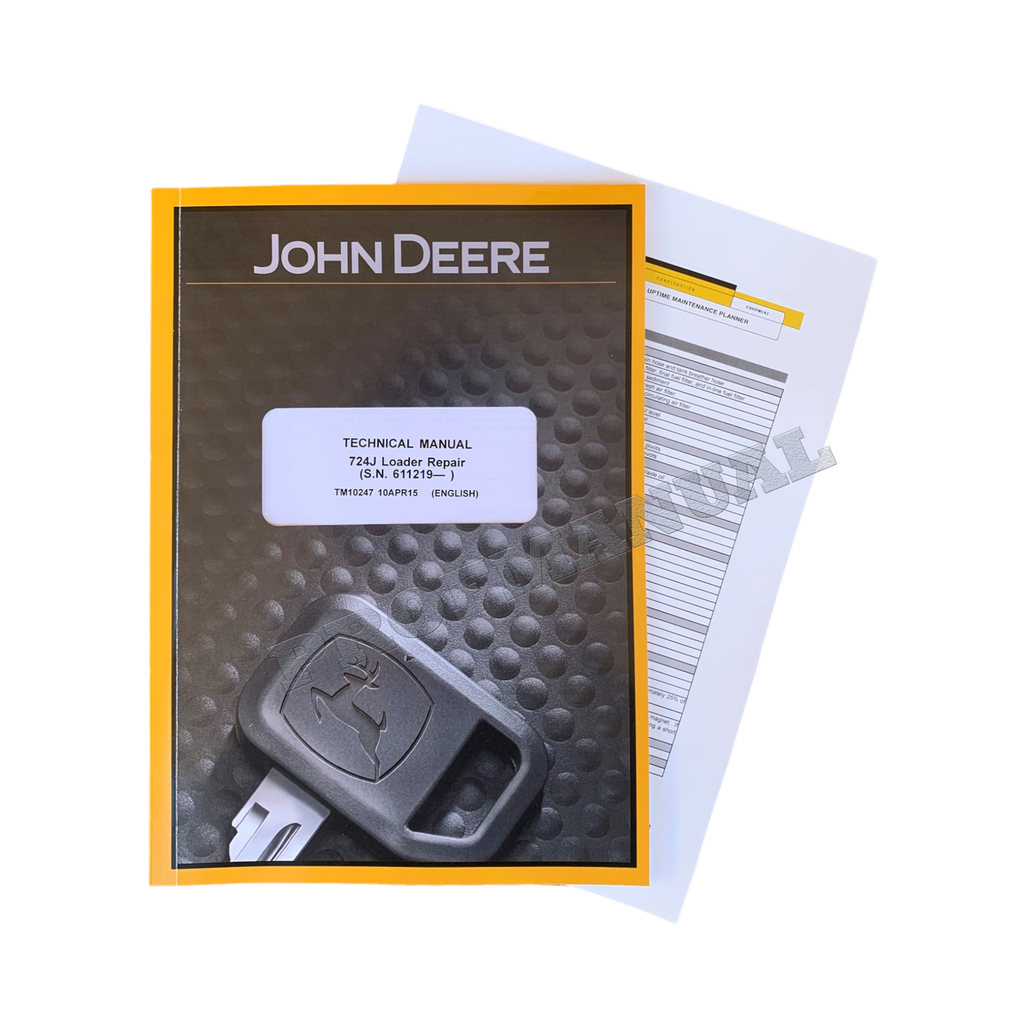 JOHN DEERE 724J LOADER REPAIR SERVICE TECHNICAL MANUAL TM10247 +BONUS!