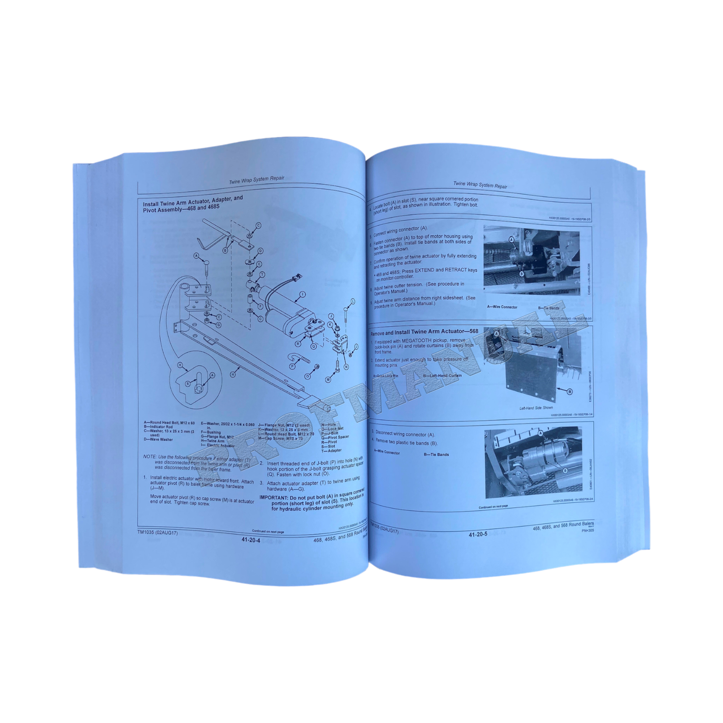 JOHN DEERE 468 468S 568 BALLENPRESSE SERVICEHANDBUCH