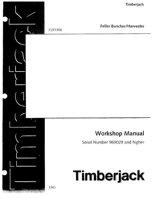 JOHN DEERE 2618 2628 TRACKED FELLER BUNCHER SERVICE MANUAL s-n 969029