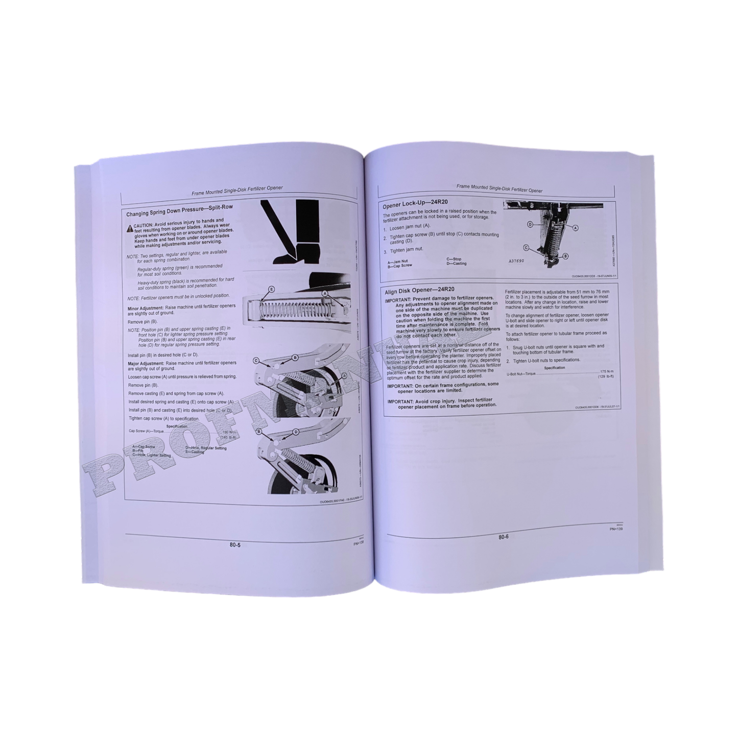 JOHN DEERE 1790 PLANTER OPERATORS MANUAL #6