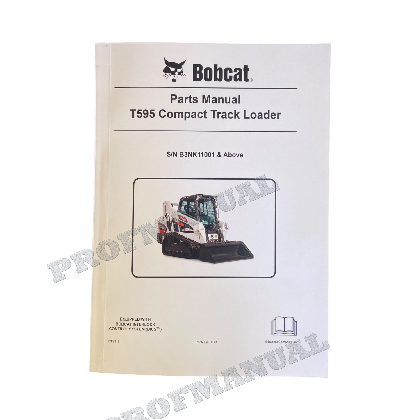 Catalogue de pièces détachées pour chargeuse compacte sur chenilles Bobcat T595 Manuel B3NK11001-